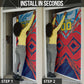 Personalized DR Congo Football Leopard Victory Door Cover Congolese Soccer Comic Style