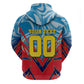 Personalized DR Congo Football Leopard Victory Hoodie Congolese Soccer Comic Style