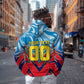 Personalized DR Congo Football Leopard Victory Hoodie Congolese Soccer Comic Style