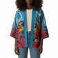 Personalized DR Congo Football Leopard Victory Kimono Congolese Soccer Comic Style