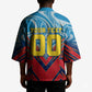 Personalized DR Congo Football Leopard Victory Kimono Congolese Soccer Comic Style