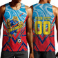 Personalized DR Congo Football Leopard Victory Men Tank Top Congolese Soccer Comic Style