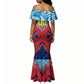 Personalized DR Congo Football Leopard Victory Mermaid Dress Congolese Soccer Comic Style