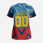 Personalized DR Congo Football Leopard Victory Scrub Top Congolese Soccer Comic Style