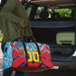 Personalized DR Congo Football Leopard Victory Travel Bag Congolese Soccer Comic Style