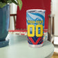 Personalized DR Congo Football Leopard Victory Tumbler Cup Congolese Soccer Comic Style