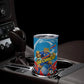 Personalized DR Congo Football Leopard Victory Tumbler Cup Congolese Soccer Comic Style