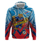 Personalized DR Congo Football Leopard Victory Zip Hoodie Congolese Soccer Comic Style