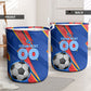 Personalized DR Congo Football Leopard GOAL Laundry Basket Congolese Football Champion - Dynamic Halftone Soccer Style