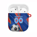 Personalized DR Congo Football Leopard GOAL AirPods Case Congolese Football Champion - Dynamic Halftone Soccer Style