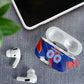 Personalized DR Congo Football Leopard GOAL AirPods Case Congolese Football Champion - Dynamic Halftone Soccer Style