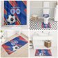Personalized DR Congo Football Leopard GOAL Bathroom Set Congolese Football Champion - Dynamic Halftone Soccer Style