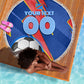 Personalized DR Congo Football Leopard GOAL Beach Blanket Congolese Football Champion - Dynamic Halftone Soccer Style