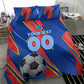 Personalized DR Congo Football Leopard GOAL Bedding Set Congolese Football Champion - Dynamic Halftone Soccer Style
