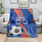 Personalized DR Congo Football Leopard GOAL Blanket Congolese Football Champion - Dynamic Halftone Soccer Style