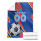 Personalized DR Congo Football Leopard GOAL Blanket Congolese Football Champion - Dynamic Halftone Soccer Style