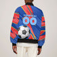 Personalized DR Congo Football Leopard GOAL Bomber Jacket Congolese Football Champion - Dynamic Halftone Soccer Style