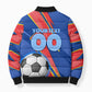 Personalized DR Congo Football Leopard GOAL Bomber Puffer Jacket Congolese Football Champion - Dynamic Halftone Soccer Style