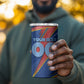 Personalized DR Congo Football Leopard GOAL 4 in 1 Can Cooler Tumbler Congolese Football Champion - Dynamic Halftone Soccer Style