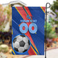Personalized DR Congo Football Leopard GOAL Garden Flag Congolese Football Champion - Dynamic Halftone Soccer Style