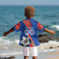 Personalized DR Congo Football Leopard GOAL Kid Hawaiian Shirt Congolese Football Champion - Dynamic Halftone Soccer Style