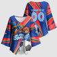 Personalized DR Congo Football Leopard GOAL Kimono Sleeve Blouse Congolese Football Champion - Dynamic Halftone Soccer Style