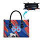 Personalized DR Congo Football Leopard GOAL Leather Bag Congolese Football Champion - Dynamic Halftone Soccer Style