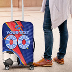 Personalized DR Congo Football Leopard GOAL Luggage Cover Congolese Football Champion - Dynamic Halftone Soccer Style