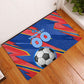 Personalized DR Congo Football Leopard GOAL Rubber Doormat Congolese Football Champion - Dynamic Halftone Soccer Style
