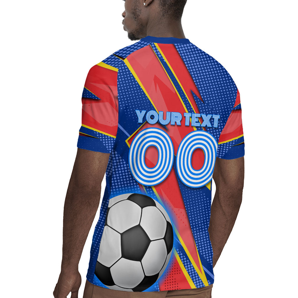 Personalized DR Congo Football Leopard GOAL Rugby Jersey Congolese Football Champion - Dynamic Halftone Soccer Style
