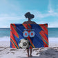 Personalized DR Congo Football Leopard GOAL Sarong Congolese Football Champion - Dynamic Halftone Soccer Style