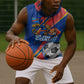 Personalized DR Congo Football Leopard GOAL Sleeveless Hoodie Congolese Football Champion - Dynamic Halftone Soccer Style