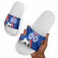 Personalized DR Congo Football Leopard GOAL Slide Sandals Congolese Football Champion - Dynamic Halftone Soccer Style