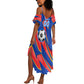 Personalized DR Congo Football Leopard GOAL Summer Maxi Dress Congolese Football Champion - Dynamic Halftone Soccer Style