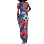 Personalized DR Congo Football Leopard GOAL Tank Maxi Dress Congolese Football Champion - Dynamic Halftone Soccer Style