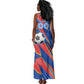Personalized DR Congo Football Leopard GOAL Tank Maxi Dress Congolese Football Champion - Dynamic Halftone Soccer Style