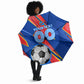 Personalized DR Congo Football Leopard GOAL Umbrella Congolese Football Champion - Dynamic Halftone Soccer Style