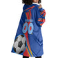 Personalized DR Congo Football Leopard GOAL Wearable Blanket Hoodie Congolese Football Champion - Dynamic Halftone Soccer Style