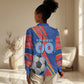 Personalized DR Congo Football Leopard GOAL Women Casual Shirt Congolese Football Champion - Dynamic Halftone Soccer Style