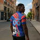 Personalized DR Congo Football Leopard GOAL Zipper Polo Shirt Congolese Football Champion - Dynamic Halftone Soccer Style