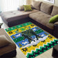 Gabon Christmas Area Rug Black Panthers Carrying Tree and Snowflake - African Pride