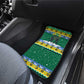 Gabon Christmas Car Mats Black Panthers Carrying Tree and Snowflake - African Pride