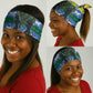 Gabon Christmas Neck Gaiter Black Panthers Carrying Tree and Snowflake - African Pride