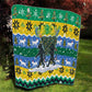 Gabon Christmas Quilt Black Panthers Carrying Tree and Snowflake - African Pride