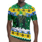 Gabon Christmas Rugby Jersey Black Panthers Carrying Tree and Snowflake - African Pride