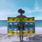 Gabon Christmas Sarong Black Panthers Carrying Tree and Snowflake - African Pride