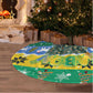 Gabon Christmas Tree Skirt Black Panthers Carrying Tree and Snowflake - African Pride