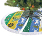 Gabon Christmas Tree Skirt Black Panthers Carrying Tree and Snowflake - African Pride