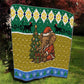 Gabon Christmas Quilt Pixel Art Elephant Santa Christmas Tree and Flag - African Pride