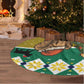 Gabon Christmas Tree Skirt Pixel Art Elephant Santa Christmas Tree and Flag - African Pride